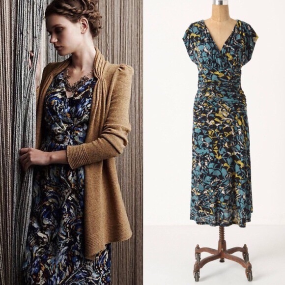 Anthropologie Dresses & Skirts - Anthro Moulinette Souers Abstract Ruched Dress